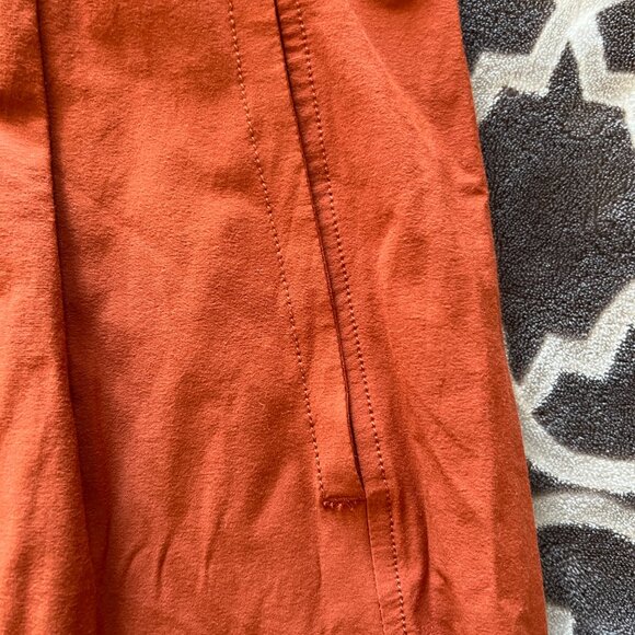 Calia Women’s M Pleated Casual Shorts Orange Slash Pockets Relaxed Fit - Picture 4 of 9